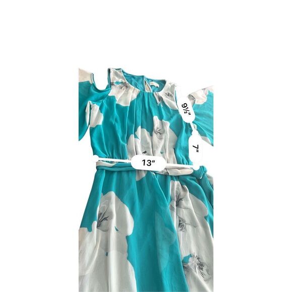 CALVIN KLEIN Chiffon maxi dress size M - Picture 2 of 10